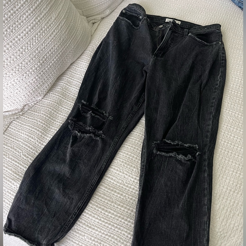 Abercrombie Curve Love High Waist Ankle Straight Jeans